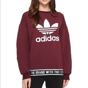 Adidas originals trefoil crewneck sweatshirt